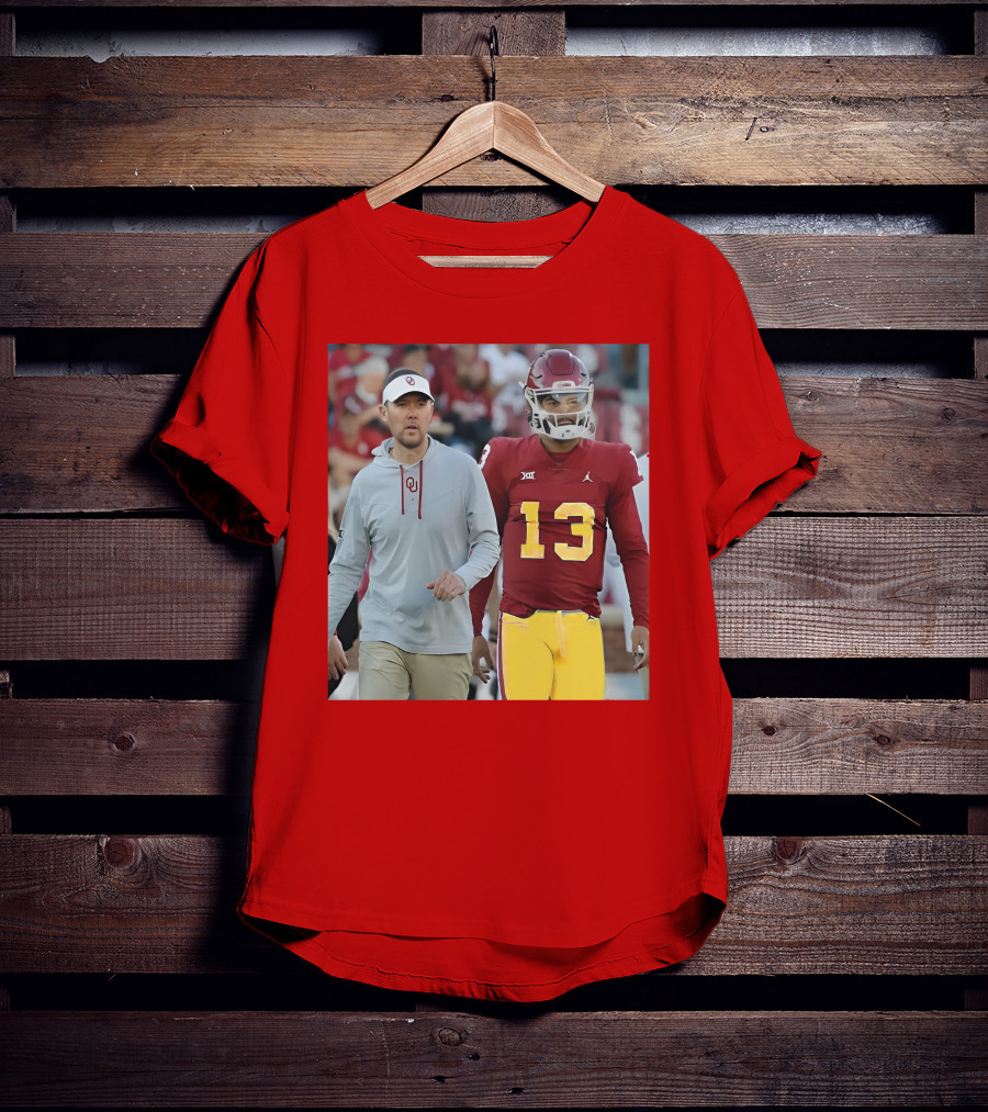 Caleb Williams And Spencer Rattler Oklahoma Football Showdown T-Shirt