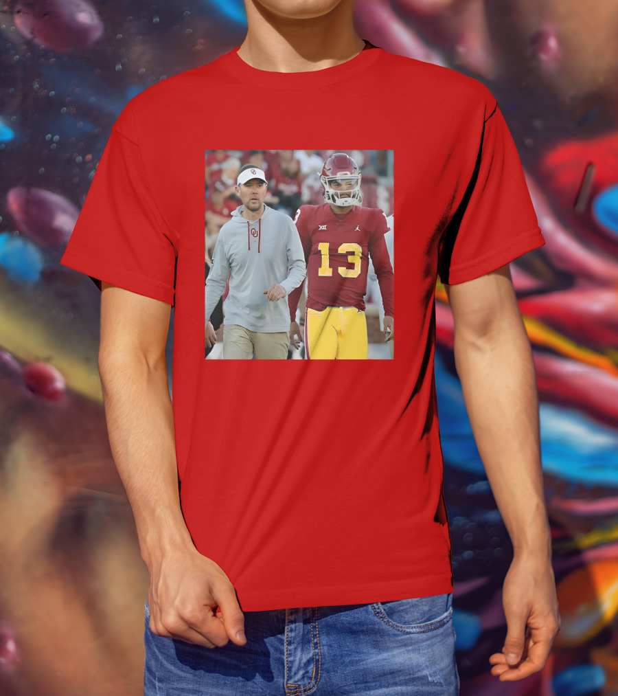 Caleb Williams And Spencer Rattler Oklahoma Football Showdown T-Shirt