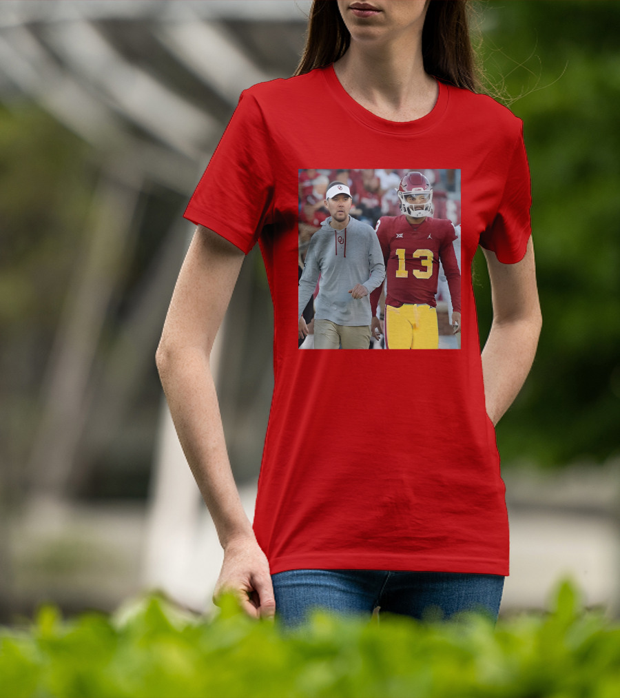Caleb Williams And Spencer Rattler Oklahoma Football Showdown T-Shirt