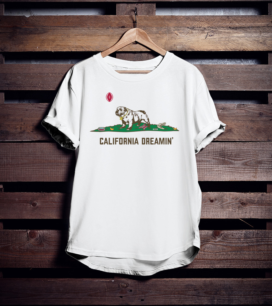 Georgia Football Bulldog California Dreamin' T-Shirt