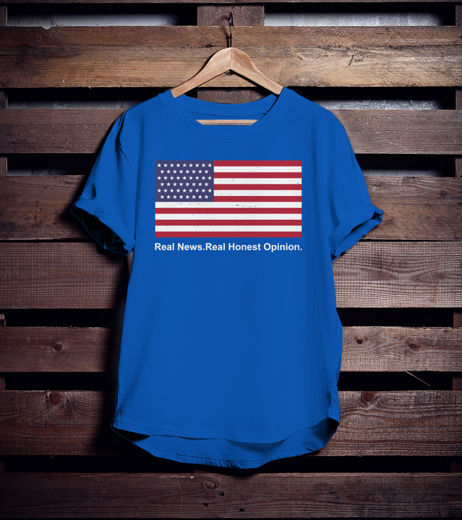 Real News Real Honest Opinion American Flag T-Shirt