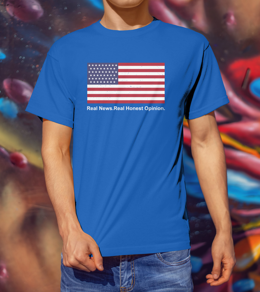 Real News Real Honest Opinion American Flag T-Shirt