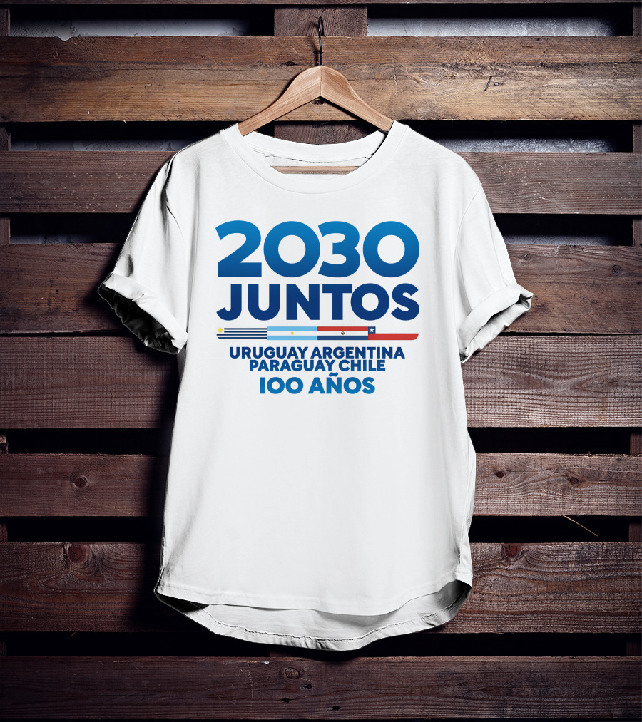 2030 Juntos Uruguay Argentina Paraguay Chile 100 Años T-Shirt