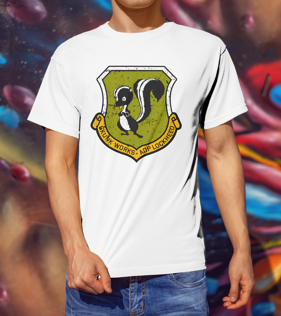 Skunk Works ADP Lockheed Vintage Emblem Badge T-Shirt