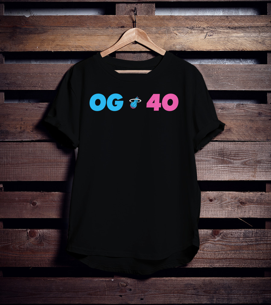 OG 40 Miami Heat Basketball T-Shirt