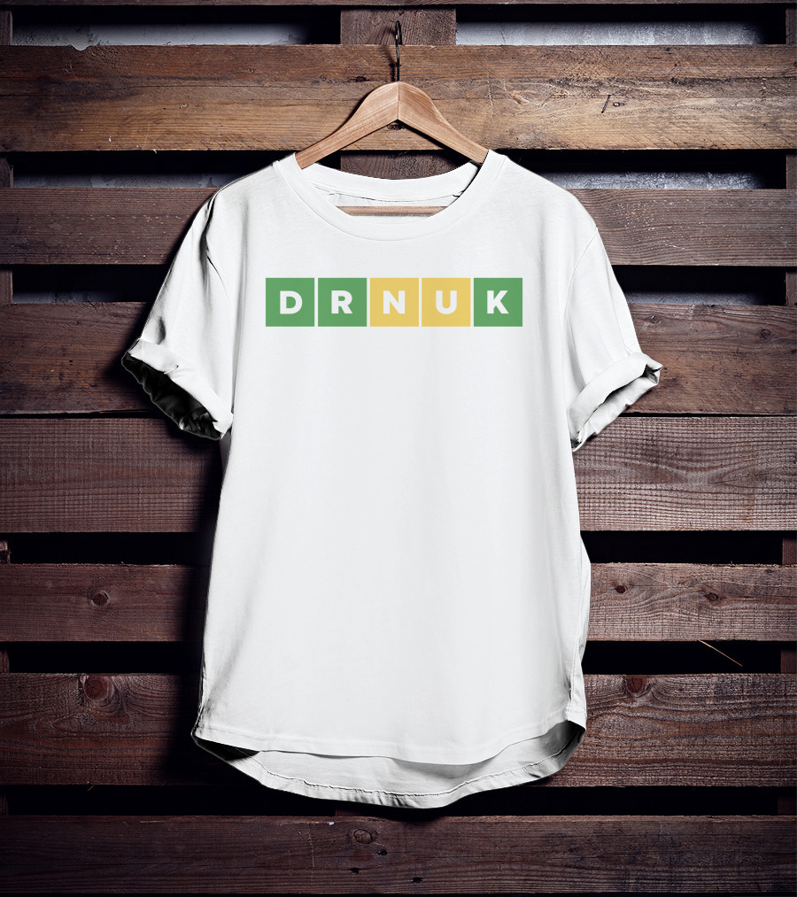 DRNUK Word Puzzle Green Yellow Blocks T-Shirt