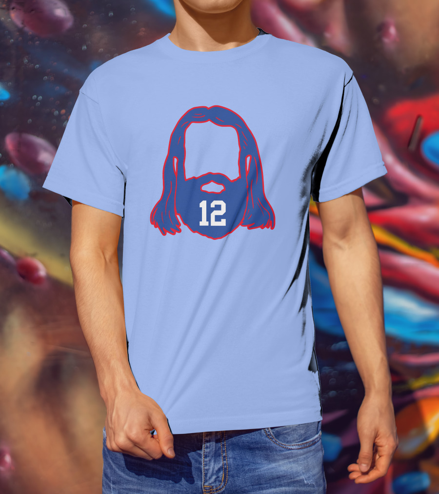12 Blue Beard And Hair T-Shirt