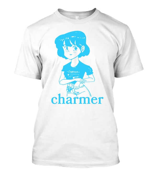 Charmer Merch Anime Girl Blue T-Shirt