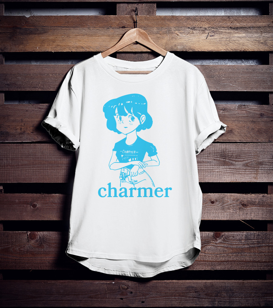 Charmer Merch Anime Girl Blue T-Shirt
