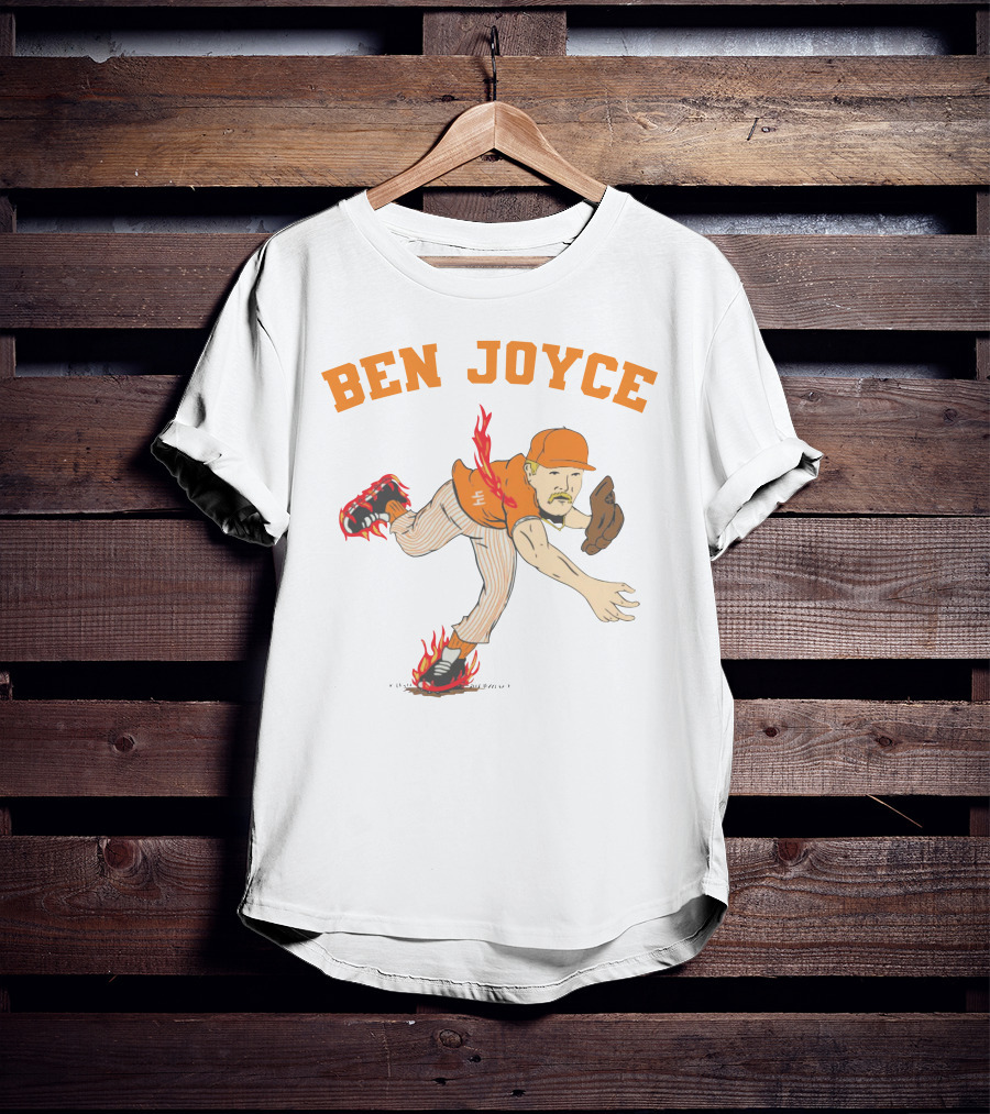 Ben Joyce Flaming Baseball Pitcher Barstool U T-Shirt