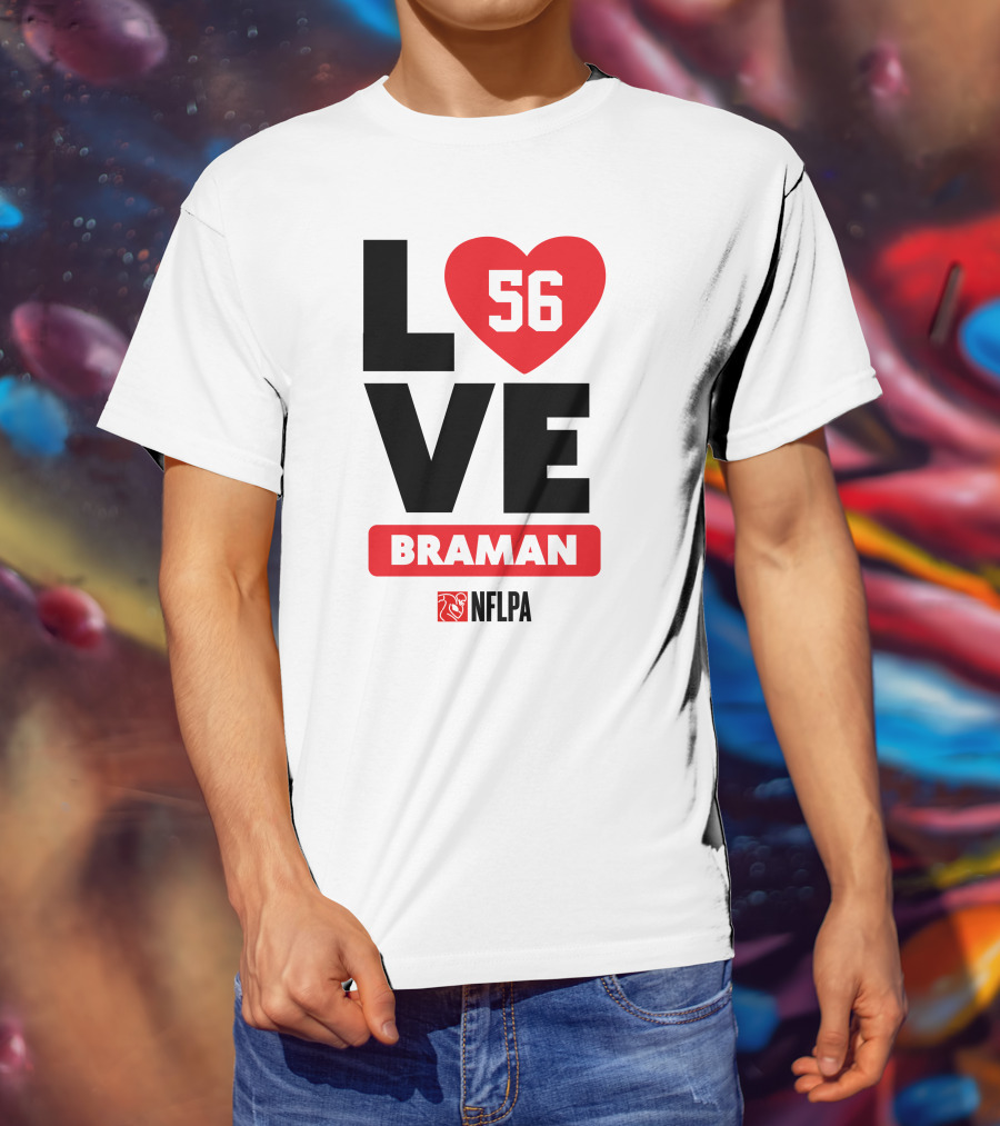 LOVE 56 BRAMAN NFLPA T-Shirt