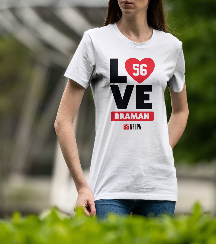LOVE 56 BRAMAN NFLPA T-Shirt