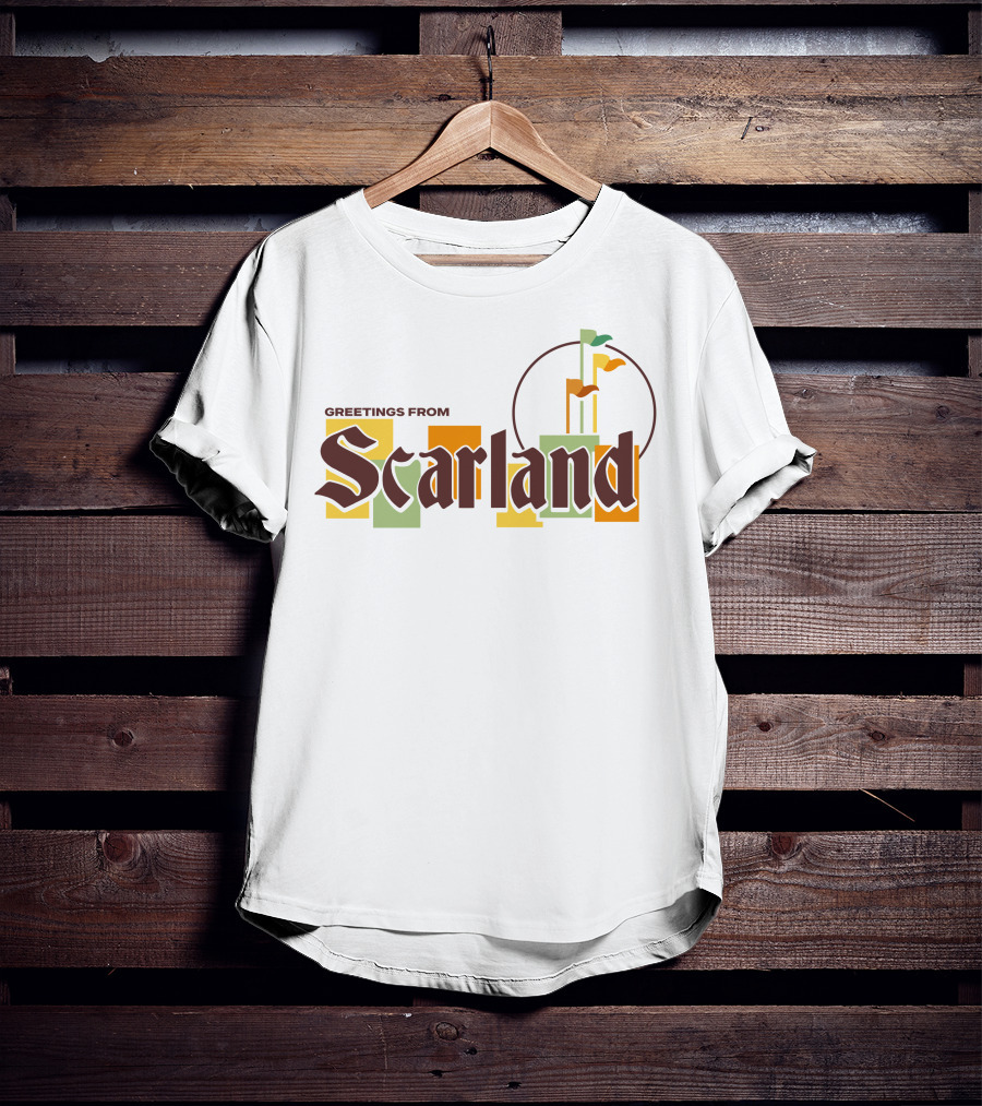 Greetings From Scarland Goodtimeswithscar Merch Flags T-Shirt