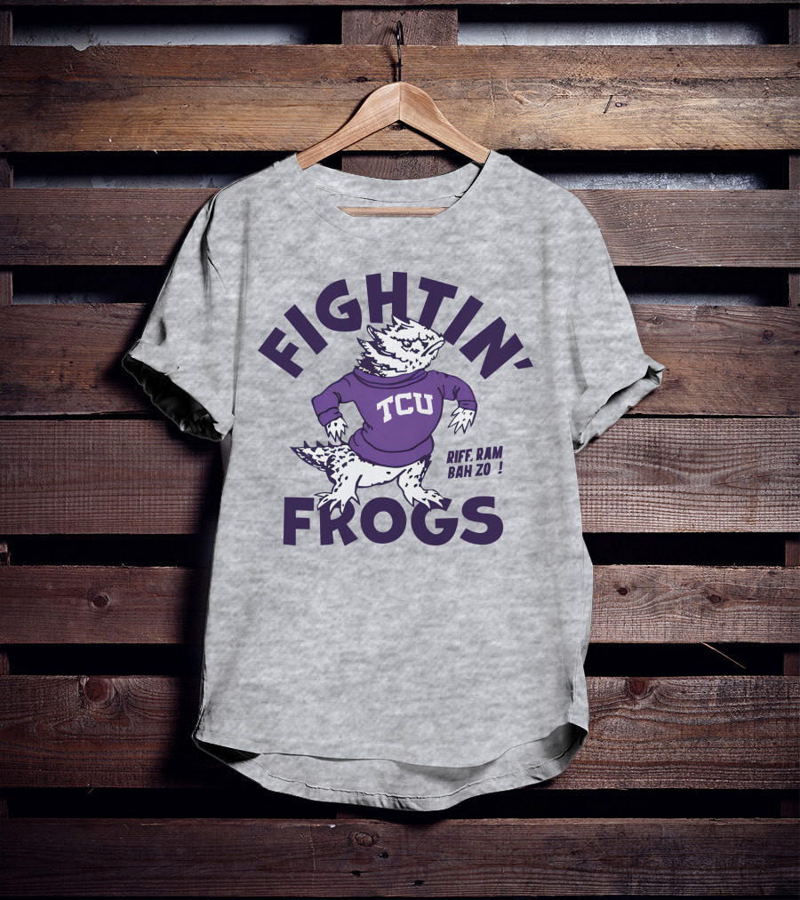 Fightin' Frogs TCU Riff Ram Bah Zo Vintage T-Shirt