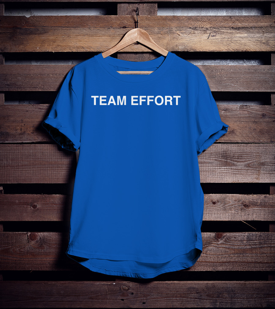 Brockhampton Team Effort Blue Text Collaboration T-Shirt