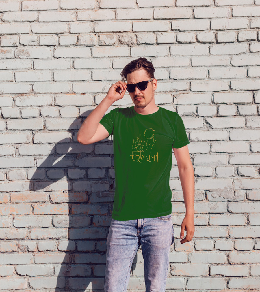 IDMTHY Out Now Drawing House Sun Scene T-Shirt