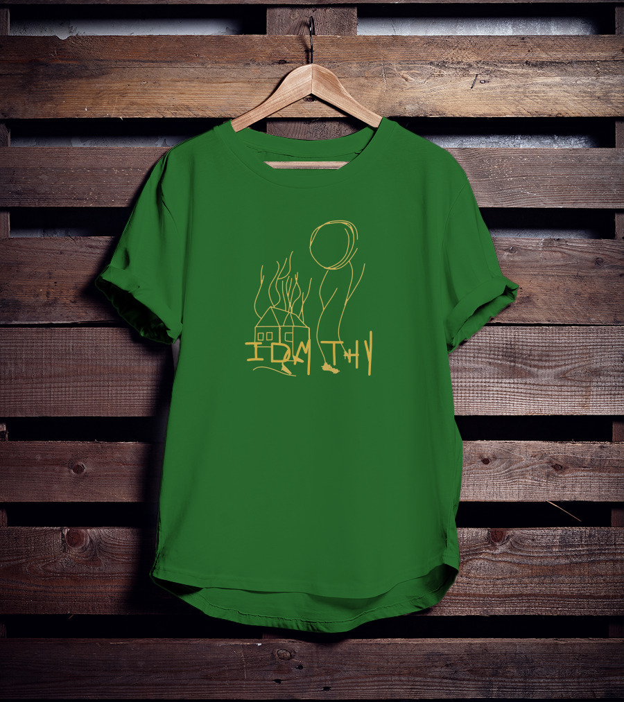 IDMTHY Out Now Drawing House Sun Scene T-Shirt