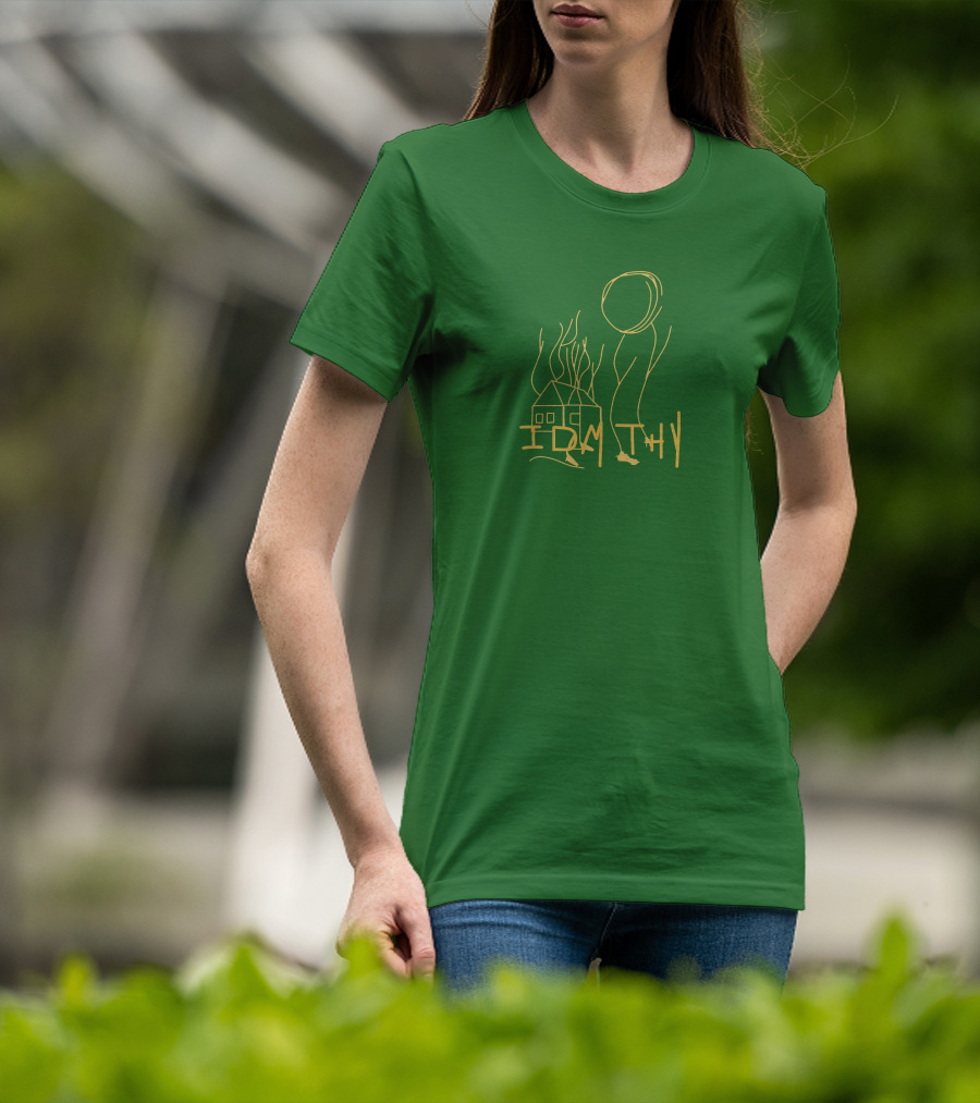 IDMTHY Out Now Drawing House Sun Scene T-Shirt