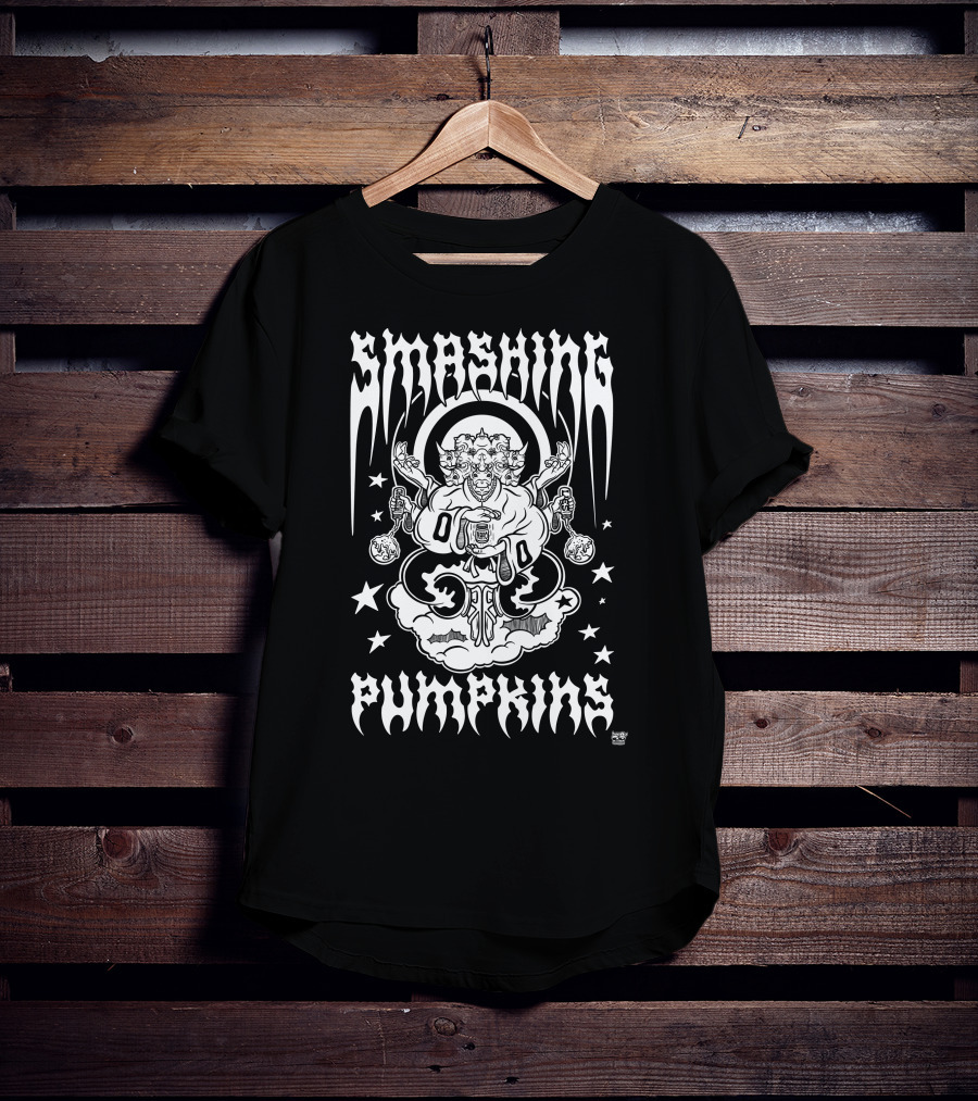 Smashing Pumpkins Rhinoceros Cloud Stars T-Shirt