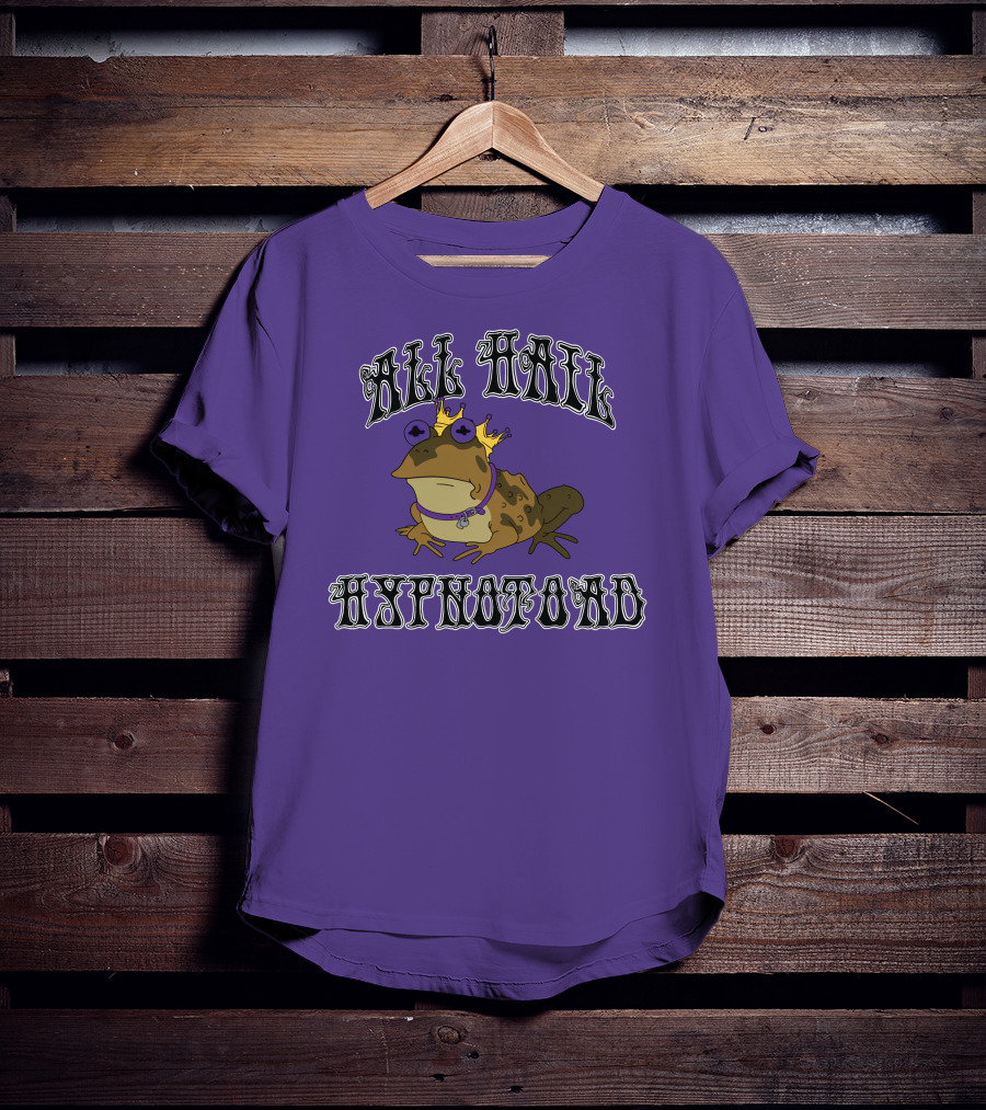 All Hail Hypnotoad Purple Crowned T-Shirt