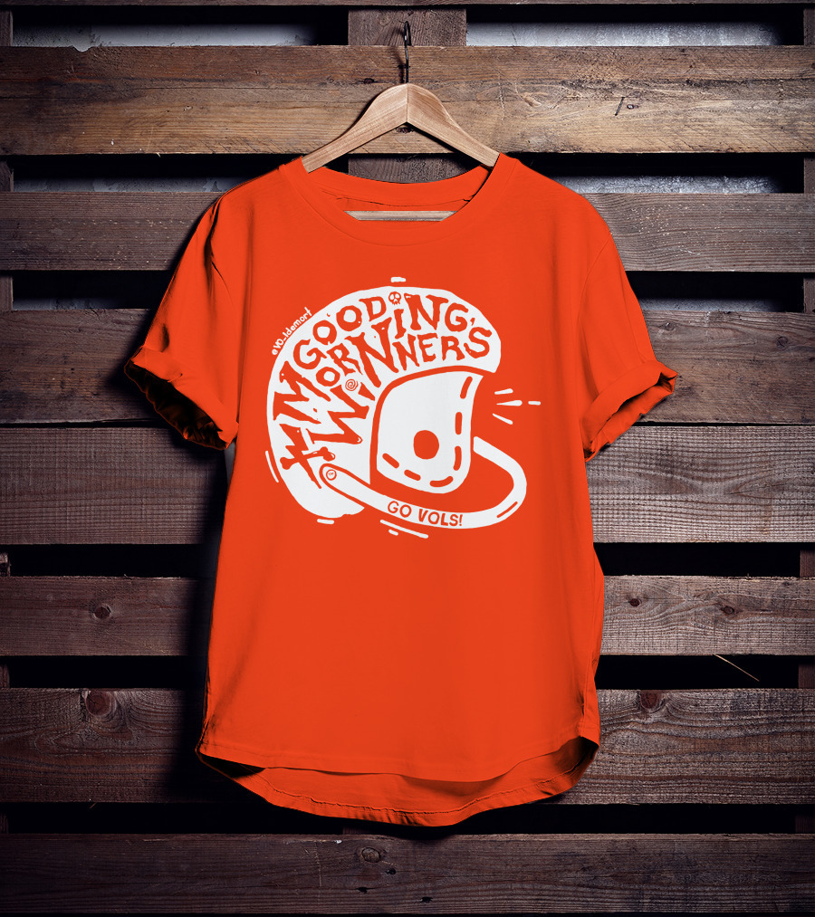 Good Morning Winners Go Vols Football Helmet T-Shirt