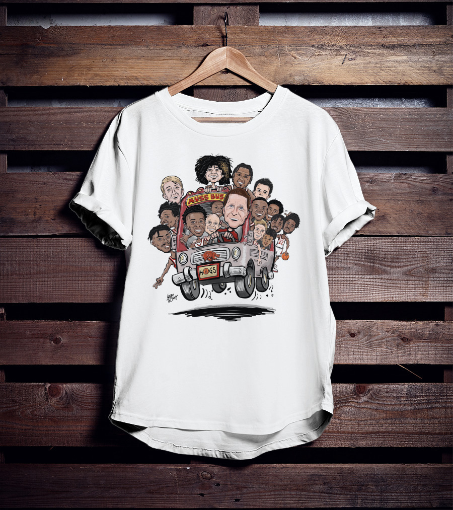 Eric Musselman Muss Bus Hogs Basketball Team Tulsa Next Stop T-Shirt