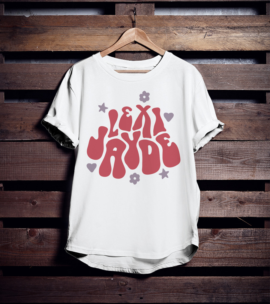 Lexi Jayde Retro Flower Heart Star Elements T-Shirt