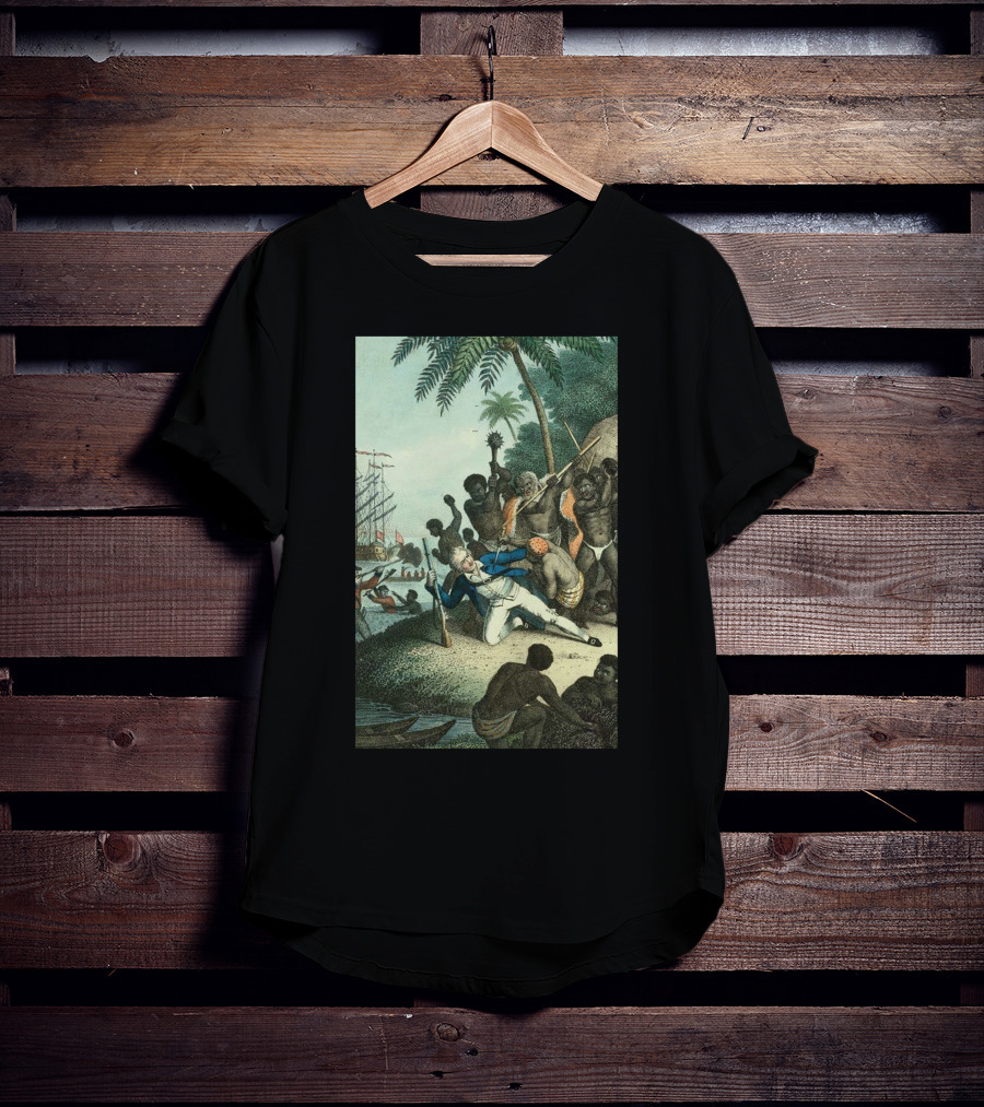 Hawaiians Killed Captain Cook Historic Encounter T-Shirt