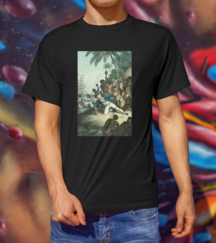 Hawaiians Killed Captain Cook Historic Encounter T-Shirt