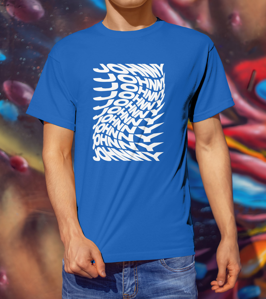 Johnny Orlando Johnny Optical Illusion Text T-Shirt