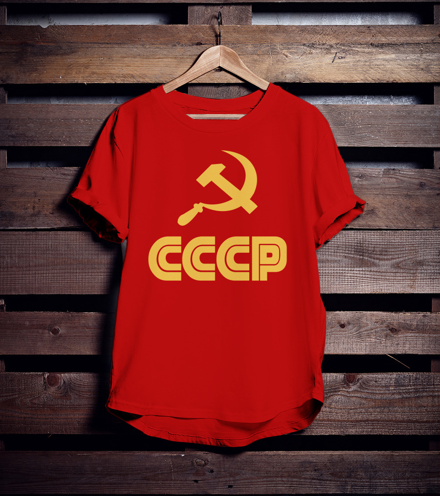 Schotthappens CCCP Soviet Hammer And Sickle Red T-Shirt
