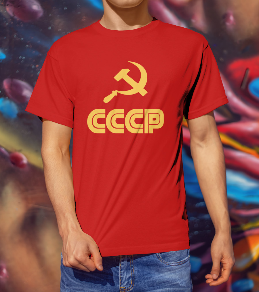 Schotthappens CCCP Soviet Hammer And Sickle Red T-Shirt