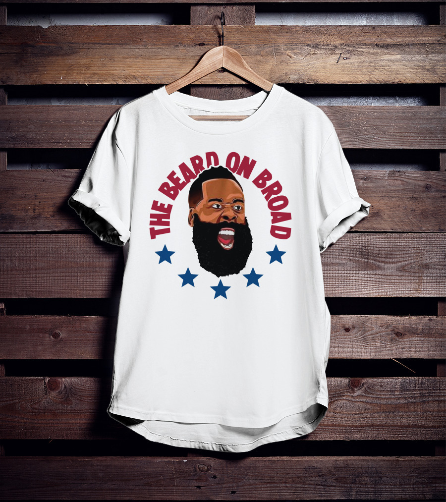 The Beard On Broad Stars James Harden T-Shirt