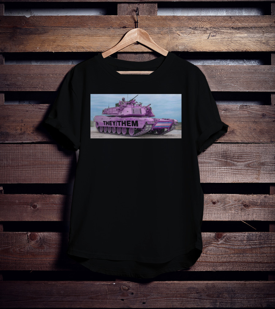 Us Tank They Them Purple Tank T-Shirt
