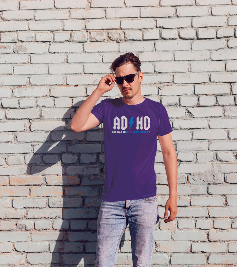 ADHD Highway To Hey Look A Squirrel Vintage Rock T-Shirt