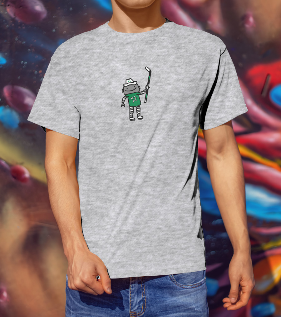 Dallas Stars 21 Otter Hockey Character Green Jersey T-Shirt