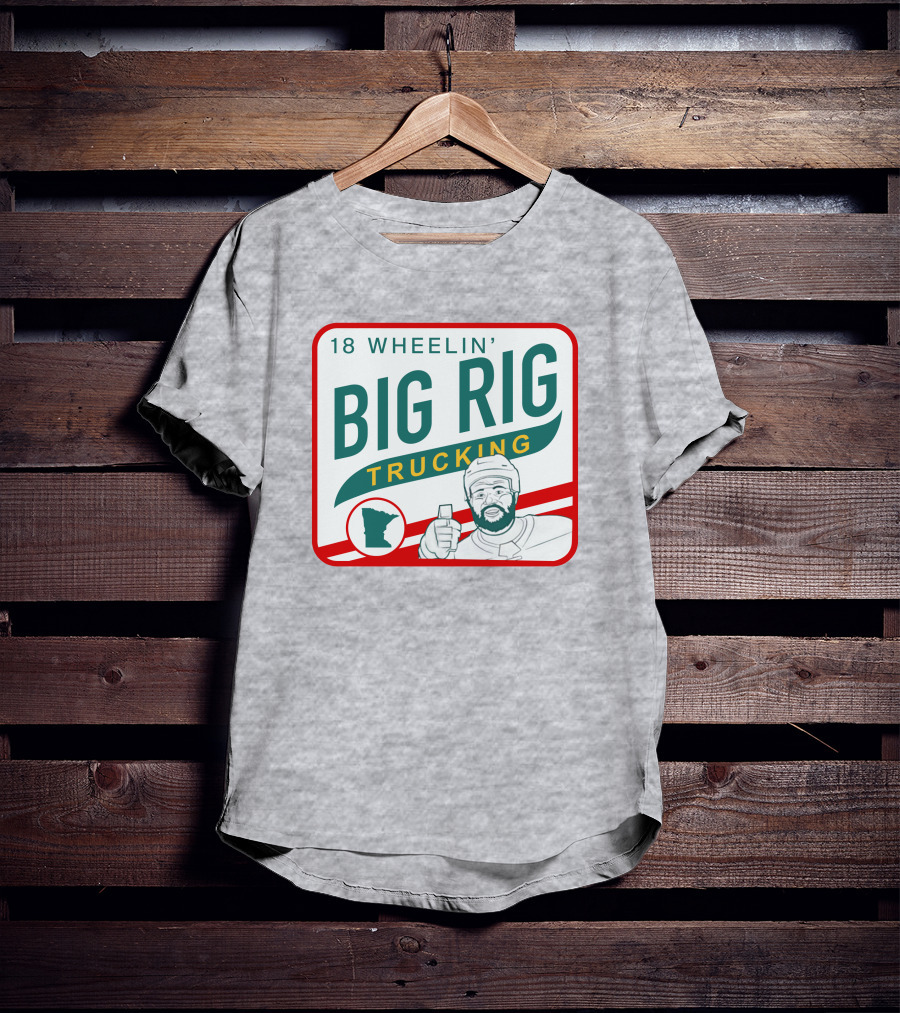 18 Wheelin' Big Rig Trucking Minnesota Driver Thumbs Up T-Shirt