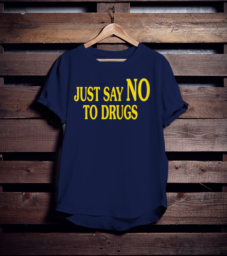 Lindsay Lohan Just Say No To Drugs Campaign Message T-Shirt