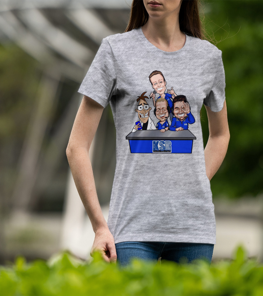 BigBlueAndrew Kentucky Sports Radio KSR Cartoon Panel T-Shirt
