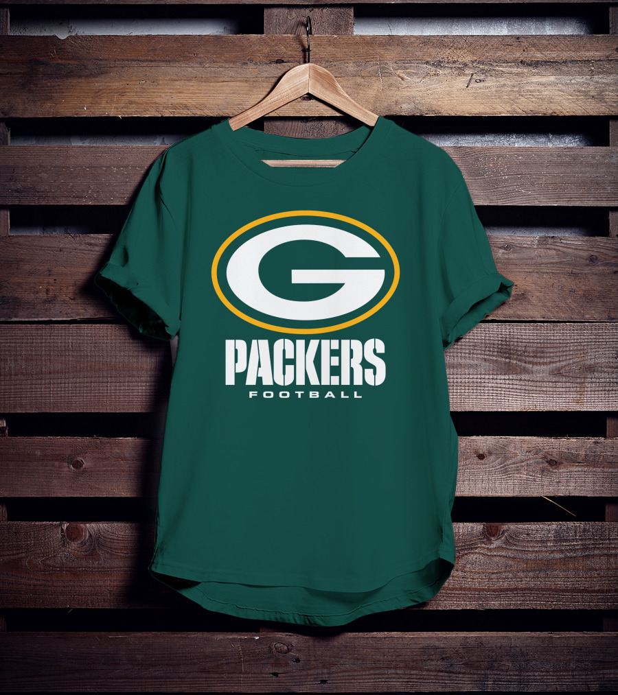 Green Bay Packers Football NFL Logo Packers Football T-Shirt
