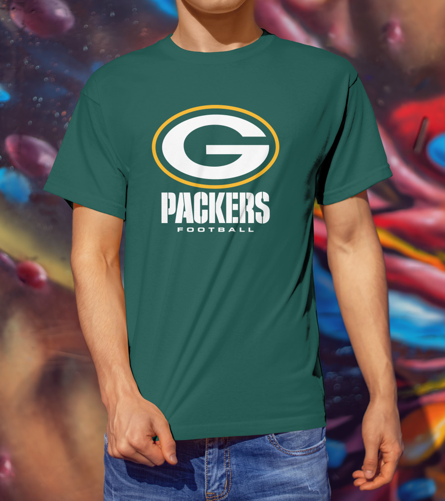 Green Bay Packers Football NFL Logo Packers Football T-Shirt