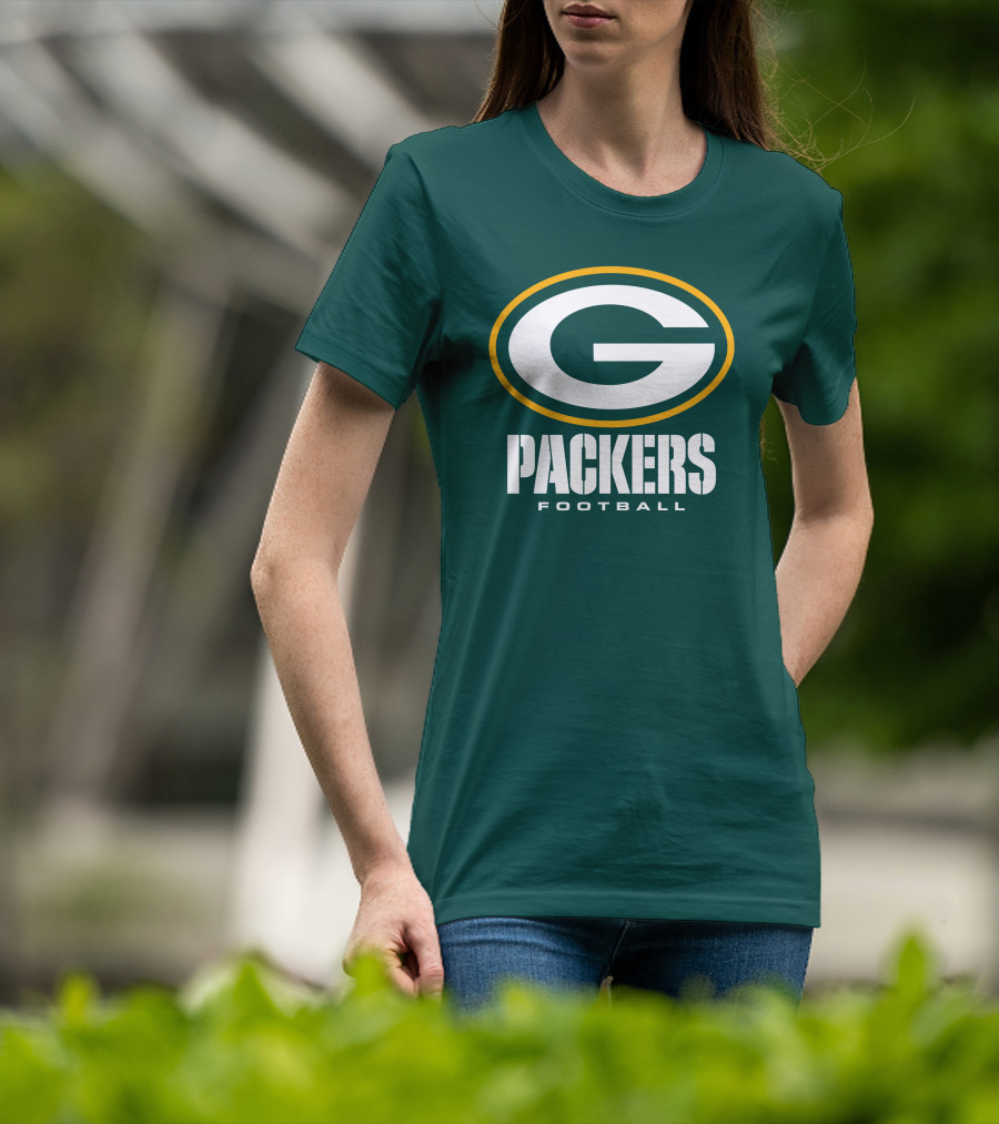 Green Bay Packers Football NFL Logo Packers Football T-Shirt