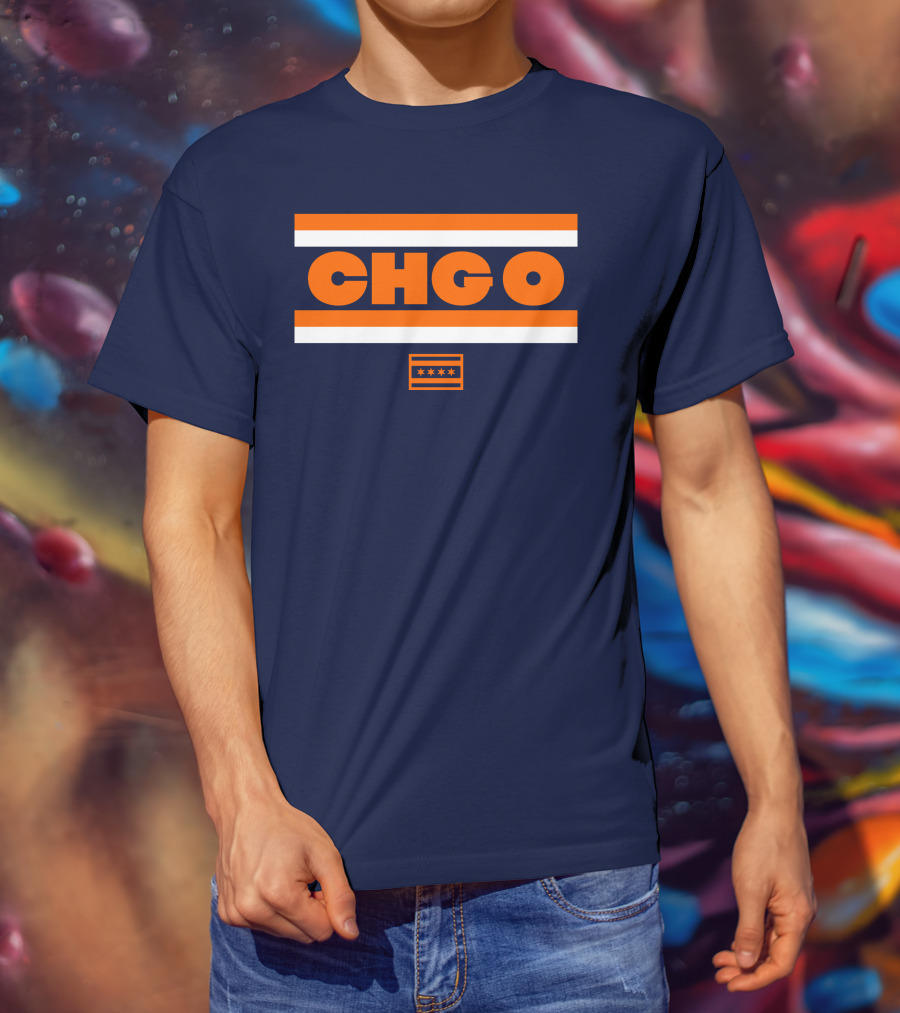 Chgo Bears Brenda Webber Chicago Stripes Stars T-Shirt