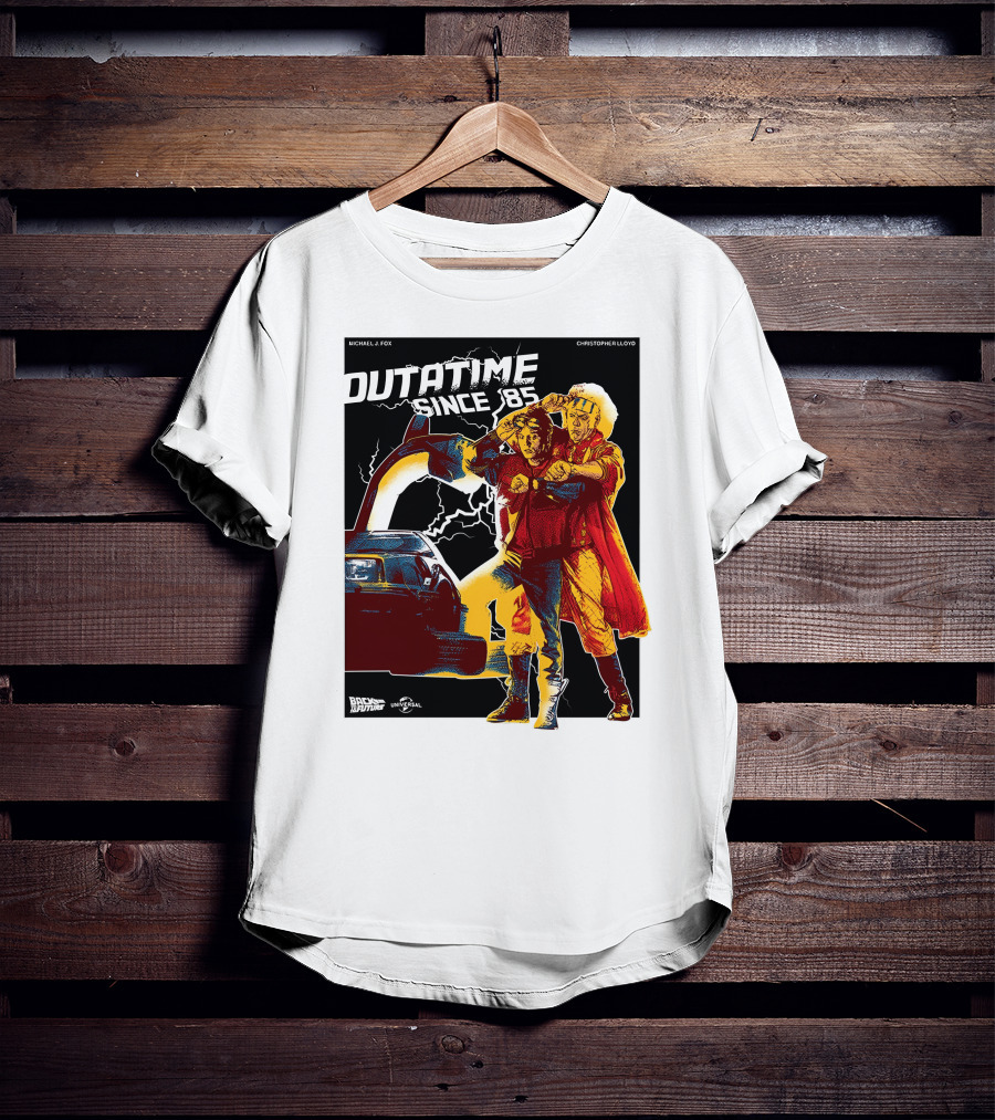 Outatime Since '85 Back To The Future Doc And Marty T-Shirt