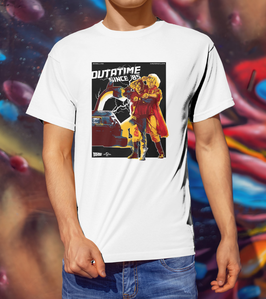Outatime Since '85 Back To The Future Doc And Marty T-Shirt