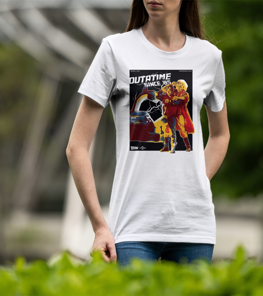 Outatime Since '85 Back To The Future Doc And Marty T-Shirt