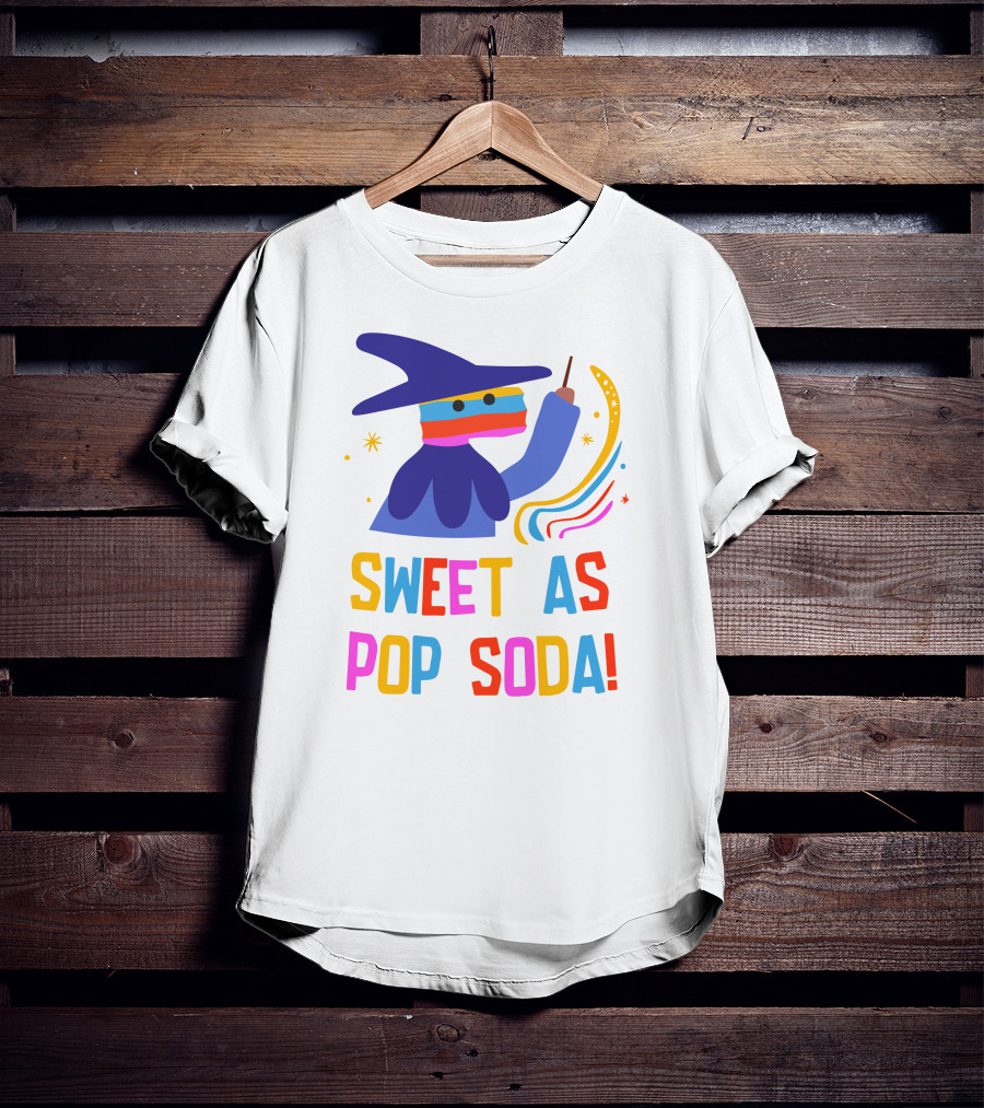 Bonte Avond Store Sweet As Pop Soda Colorful Wizard T-Shirt