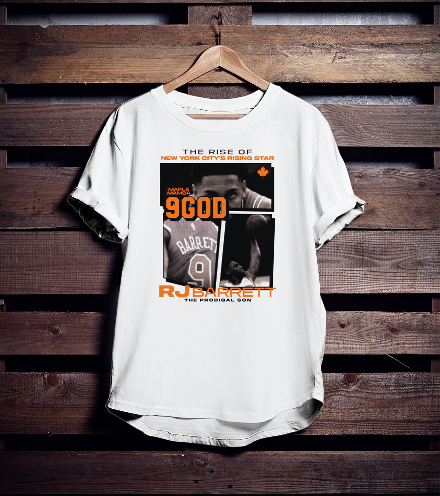 The Rise Of New York City's Rising Star Maple Mamba 9 God RJ Barrett The Prodigal Son T-Shirt