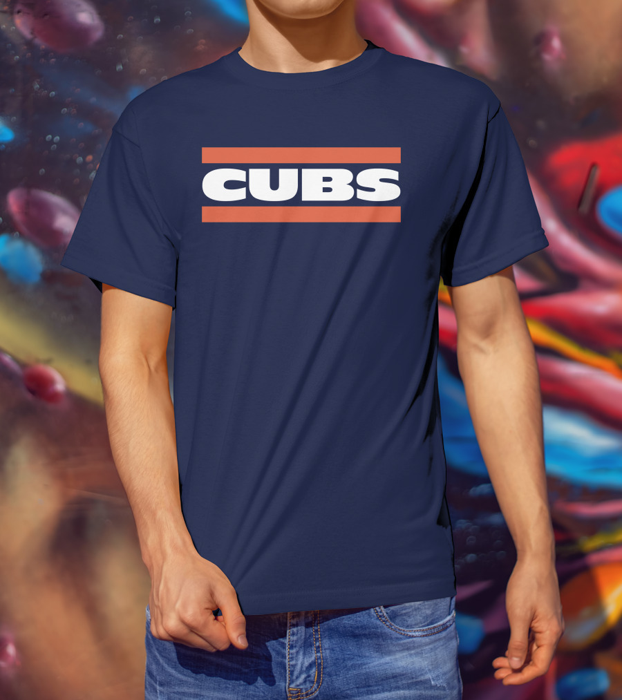 Obvious Cubs Vintage Style Navy Baseball Team Fan Gear T-Shirt