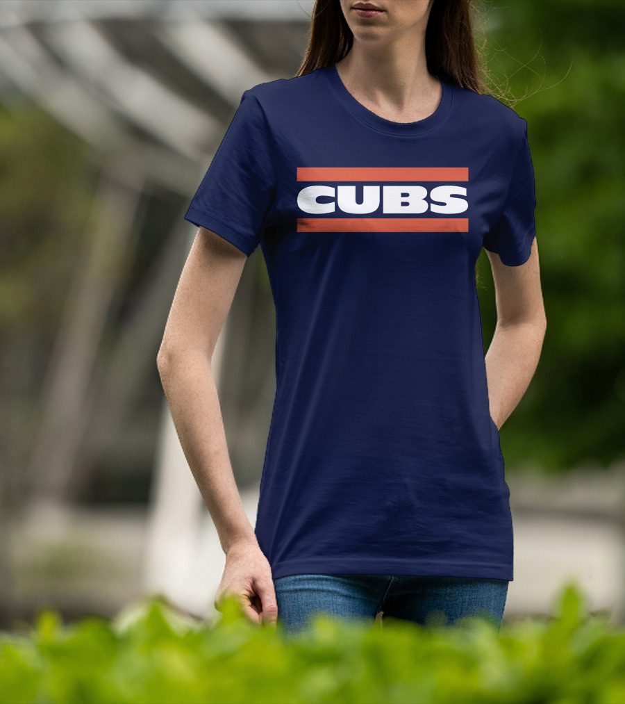 Obvious Cubs Vintage Style Navy Baseball Team Fan Gear T-Shirt